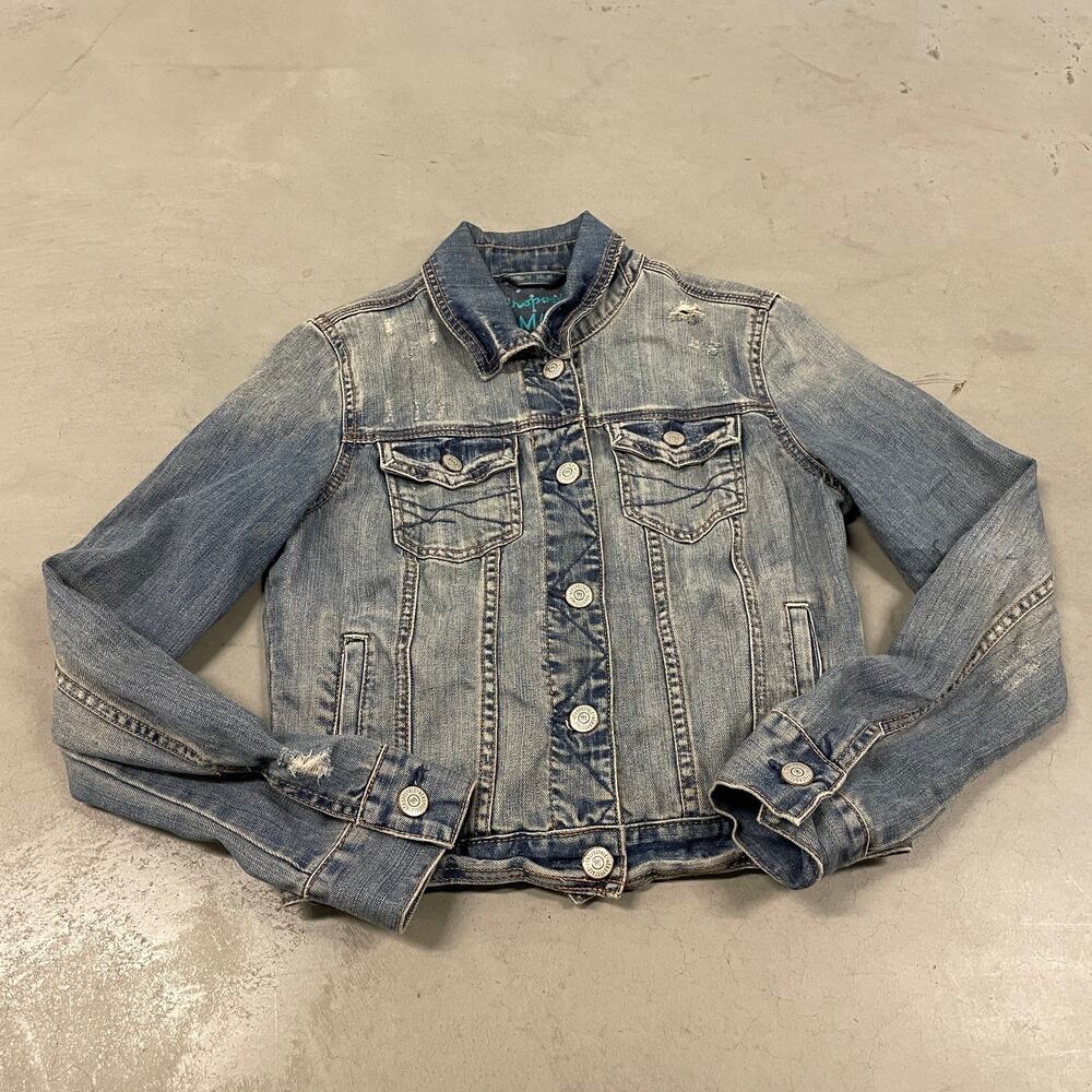 Y2K Aeropostale denim trucker jacket